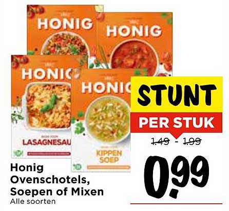 Honig Ovenschotels, Soepen of Mixen per stuk
