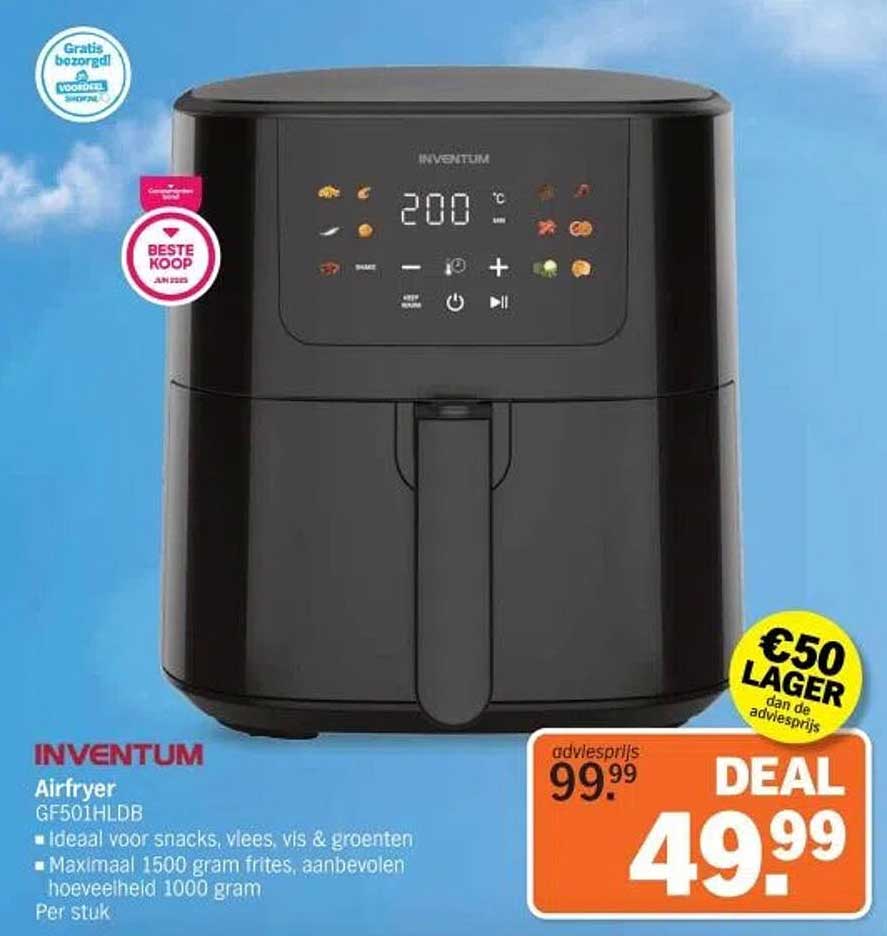Inventum Airfryer GF501HLDB