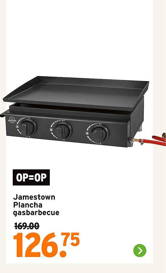 Jamestown Plancha gasbarbecue