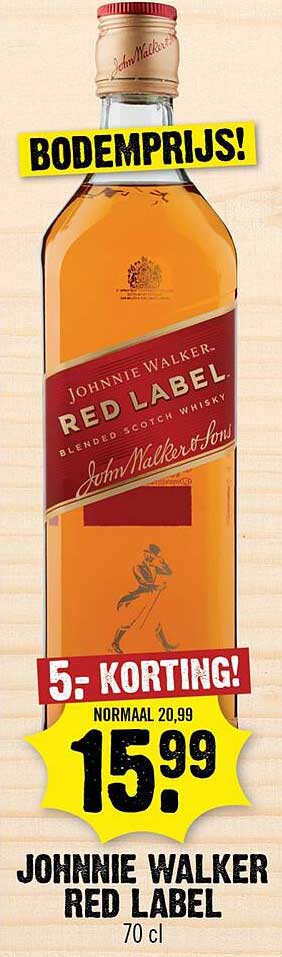 JOHNNIE WALKER RED LABEL 70 cl