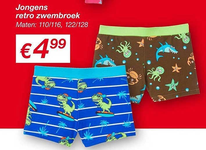 Jongens retro zwembroek