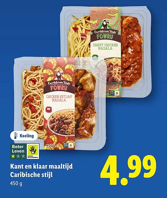 Kant en klaar maaltijd Caribische stijl