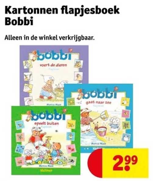 Kartonnen flapjesboek Bobbi