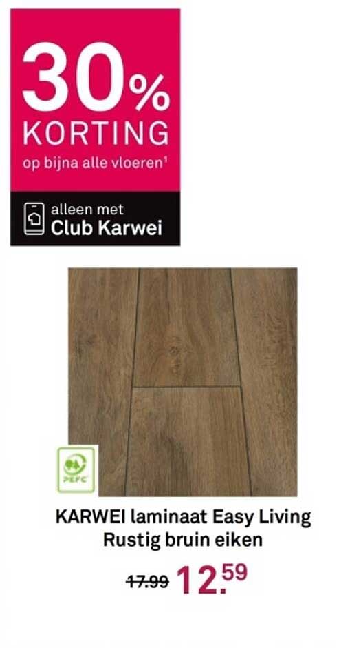 KARWEI laminaat Easy Living Rustig bruin eiken