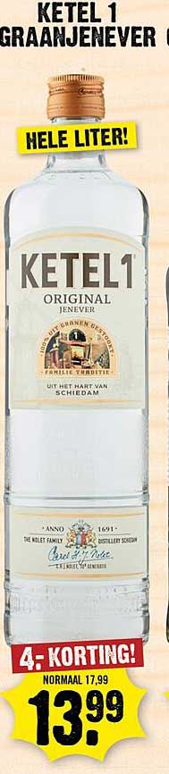 KETEL 1 GRAANJENEVER 1 LITER