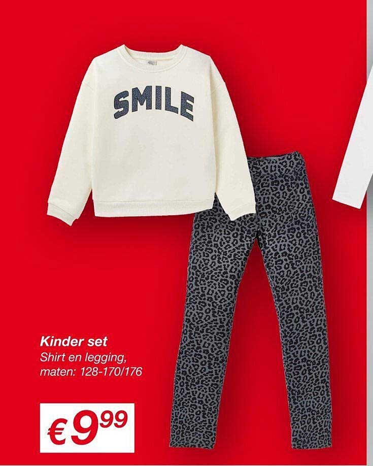 Kinder set Shirt en legging, maten: 128-170/176