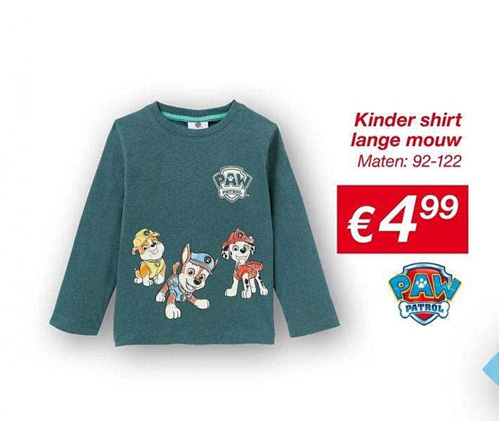 Kinder shirt lange mouw