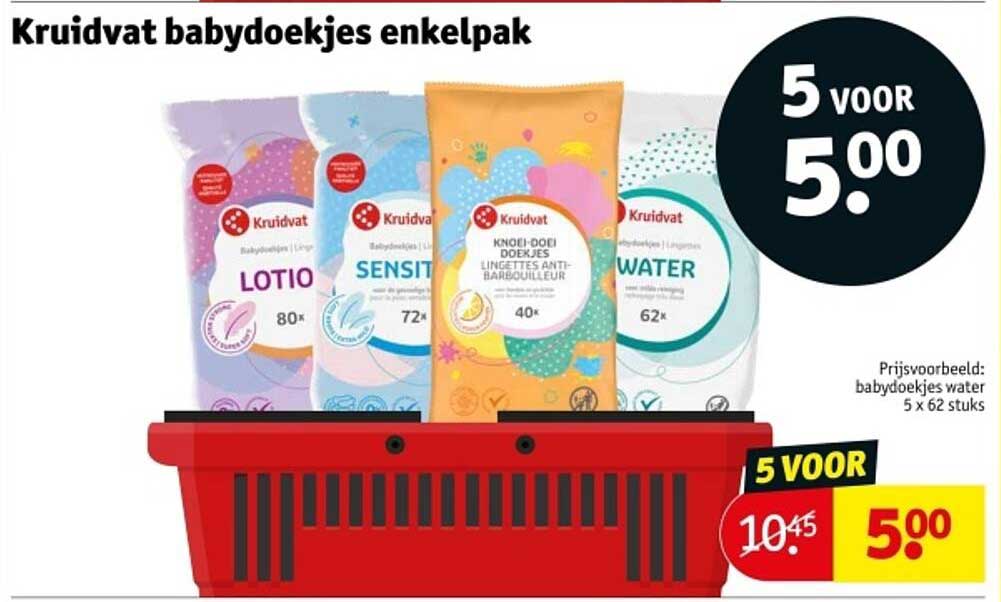 Kruidvat babydoekjes enkelpak