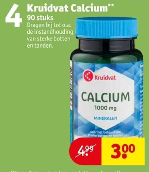 Kruidvat Calcium 1000 mg - 90 stuks