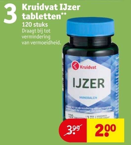 Kruidvat IJzer tabletten**