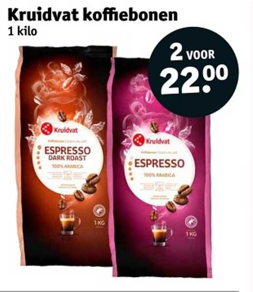 Kruidvat koffiebonen 1 kilo