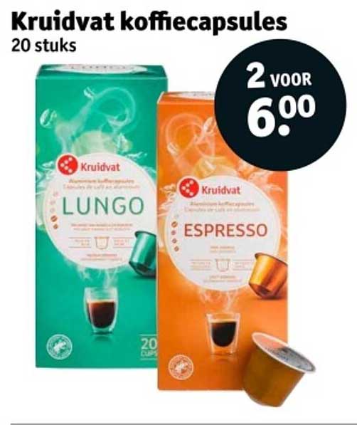 Kruidvat koffiecapsules 20 stuks
