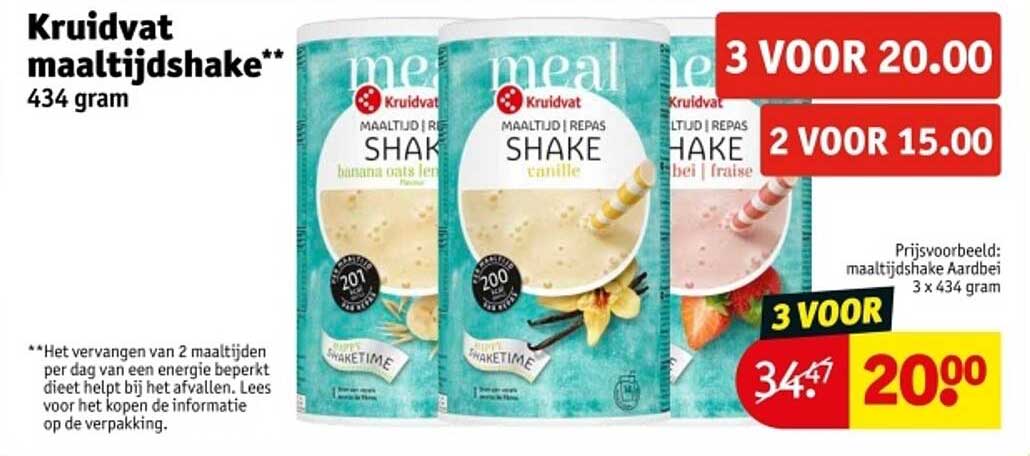 Kruidvat maaltijdshake** 434 gram