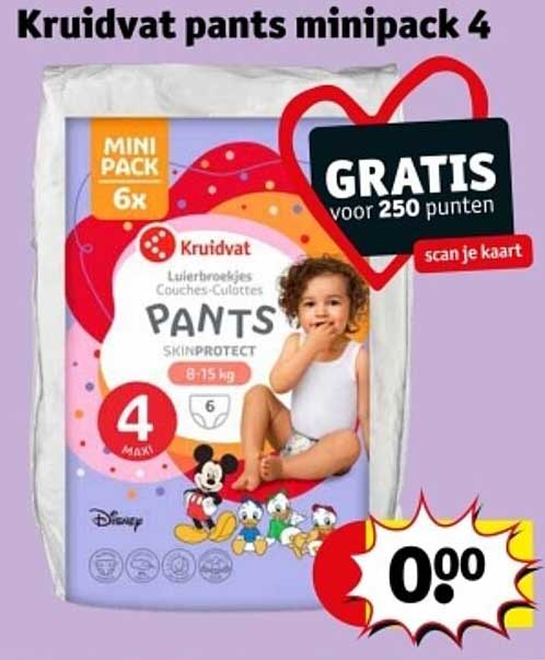 Kruidvat pants minipack 4