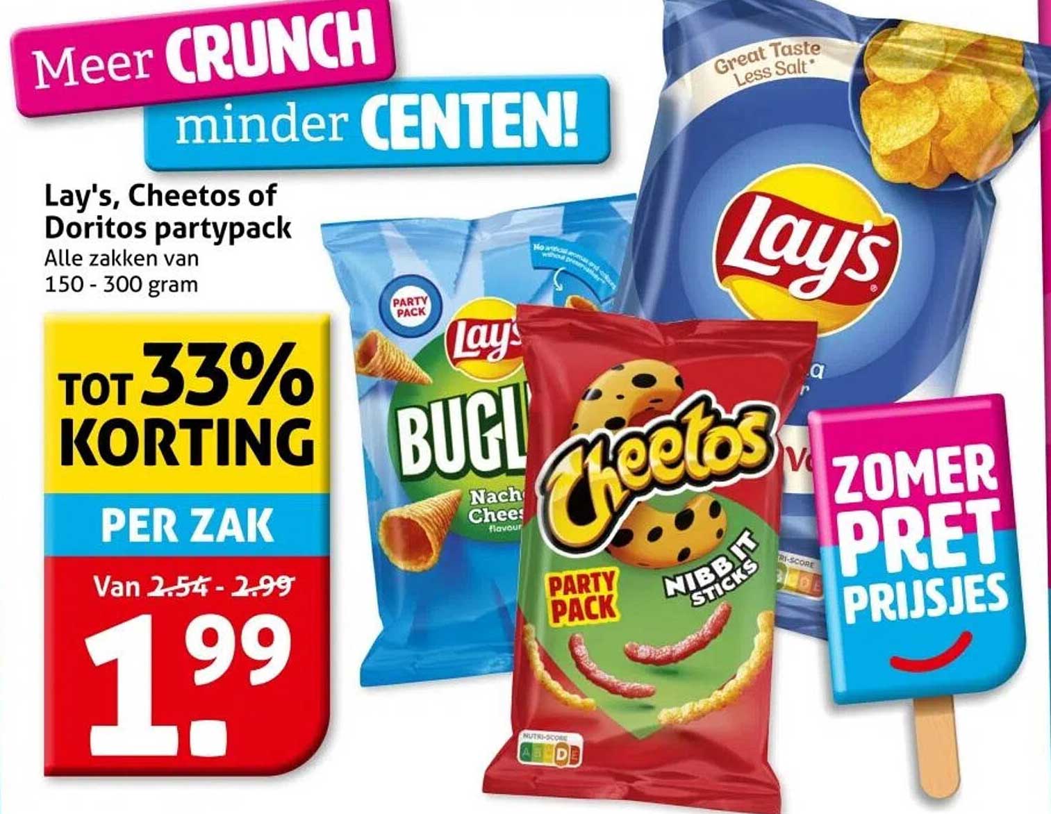 Lay's, Cheetos of Doritos partypack