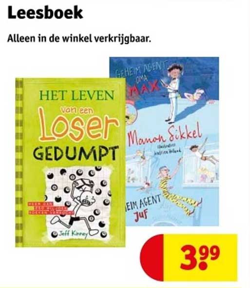 Leesboek Het leven van een Loser Gedumpt