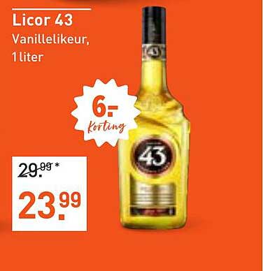 Licor 43 Vanillelikeur, 1 liter