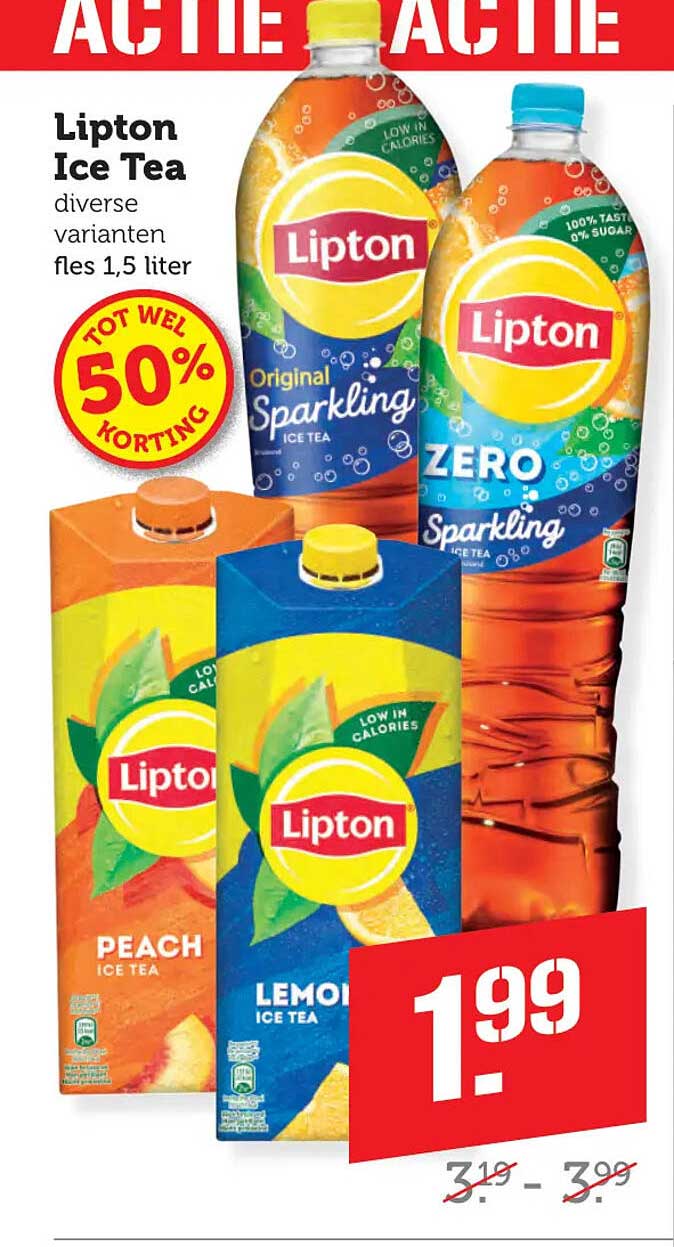Lipton Ice Tea diverse varianten fles 1,5 liter