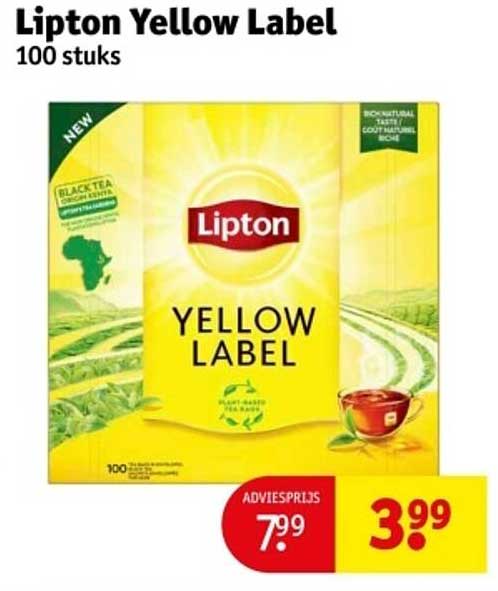 Lipton Yellow Label 100 stuks