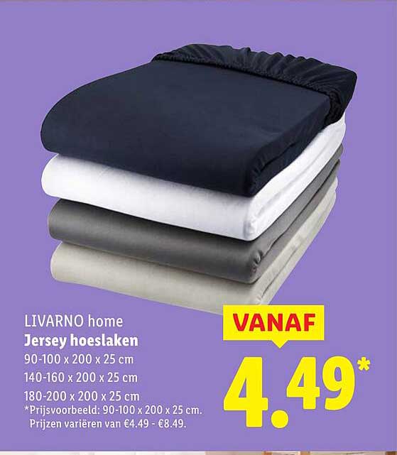 LIVARNO home Jersey hoeslaken