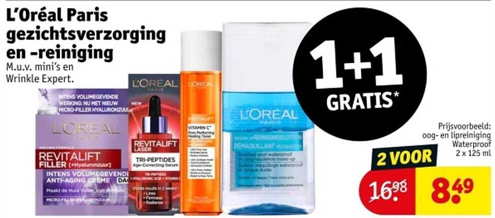 L'Oréal Paris gezichtsverzorging en -reiniging