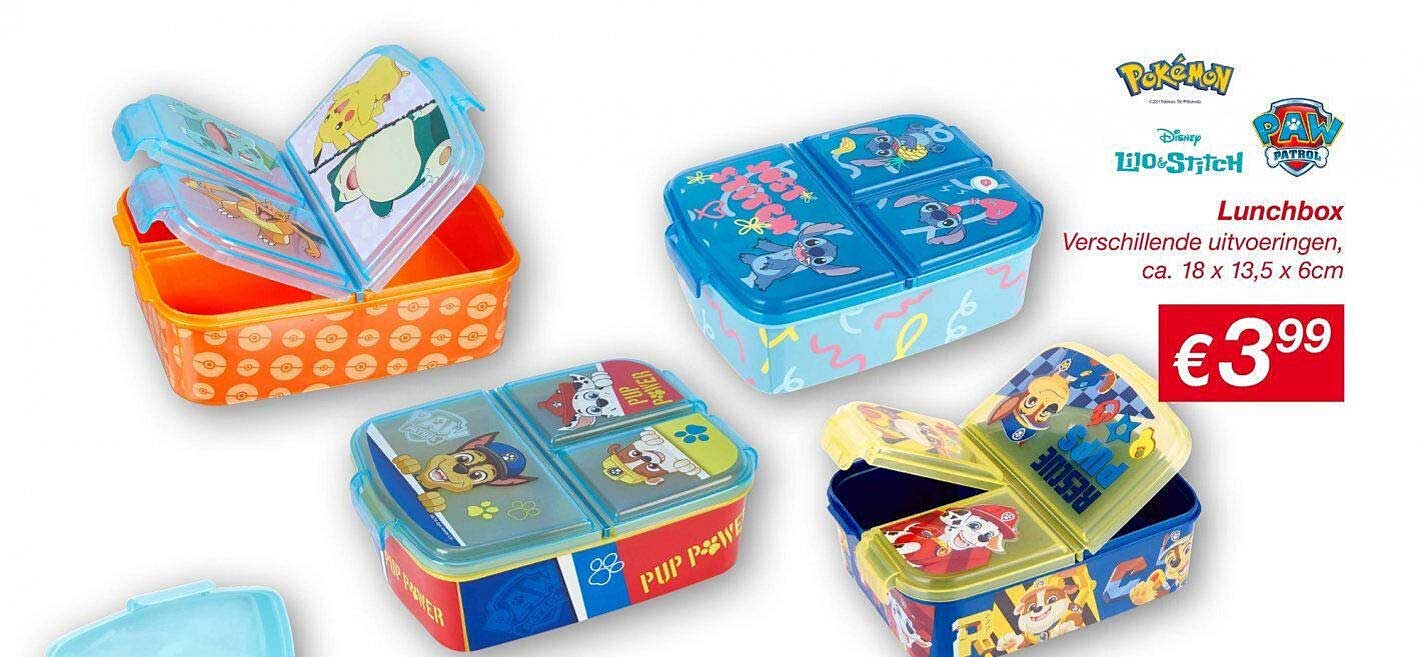 Lunchbox Verschillende uitvoeringen, ca. 18 x 13,5 x 6cm