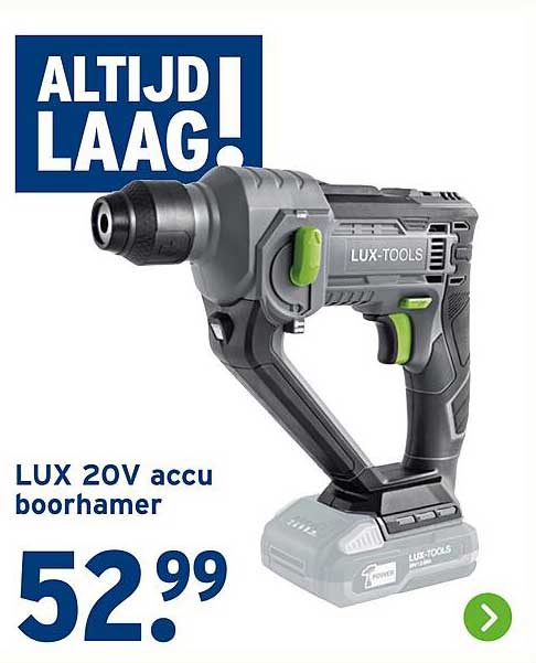 LUX 20V accu boorhamer