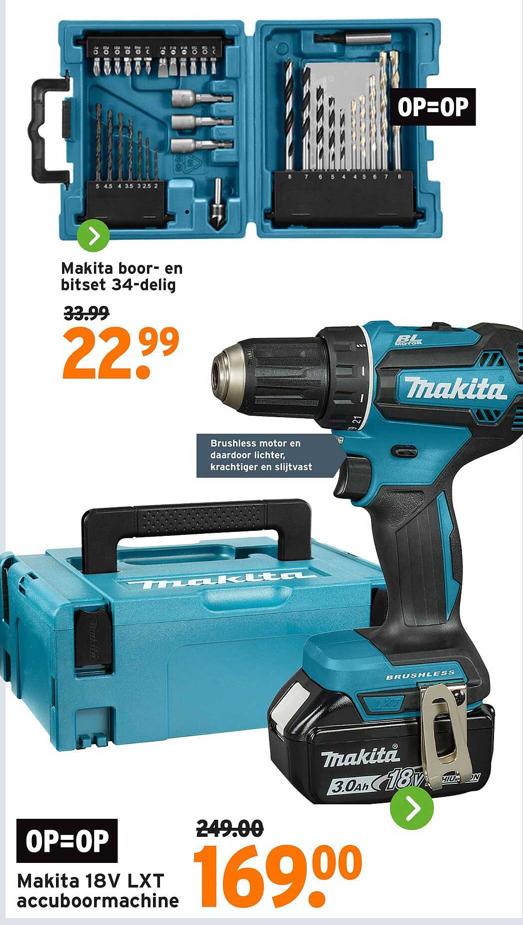 Makita 18V LXT accuboormachine