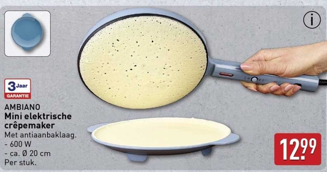 Mini elektrische crêpemaker