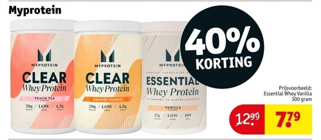 Myprotein Clear Whey Protein - 40% KORTING!