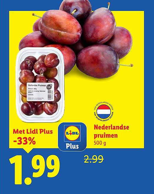 Nederlandse pruimen 500 g