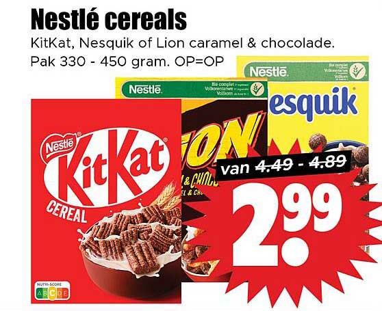 Nestlé cereals