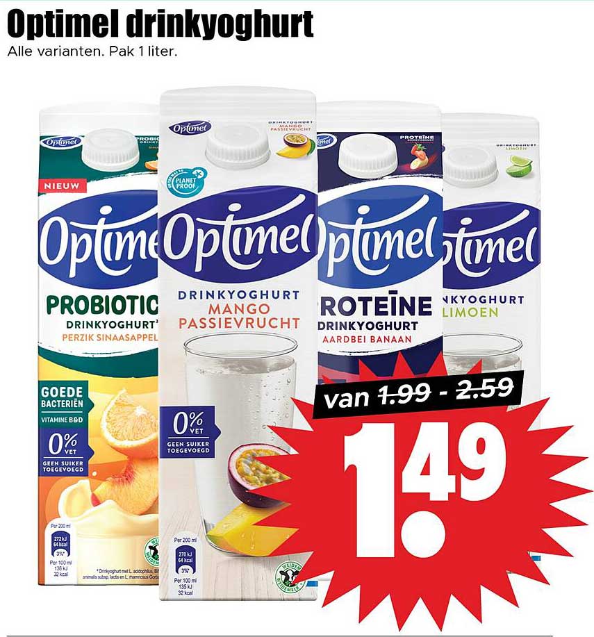 Optimel drinkyoghurt
