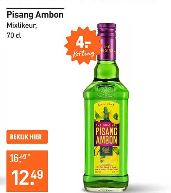 Pisang Ambon Mixlikeur, 70 cl