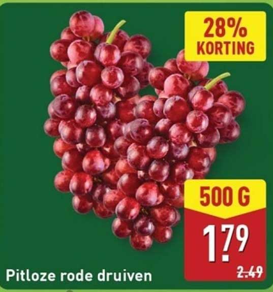 Pitloze rode druiven