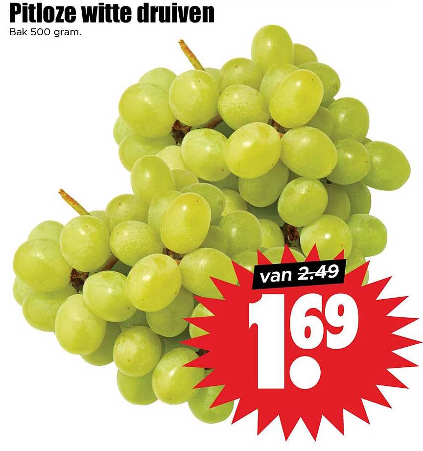 Pitloze witte druiven