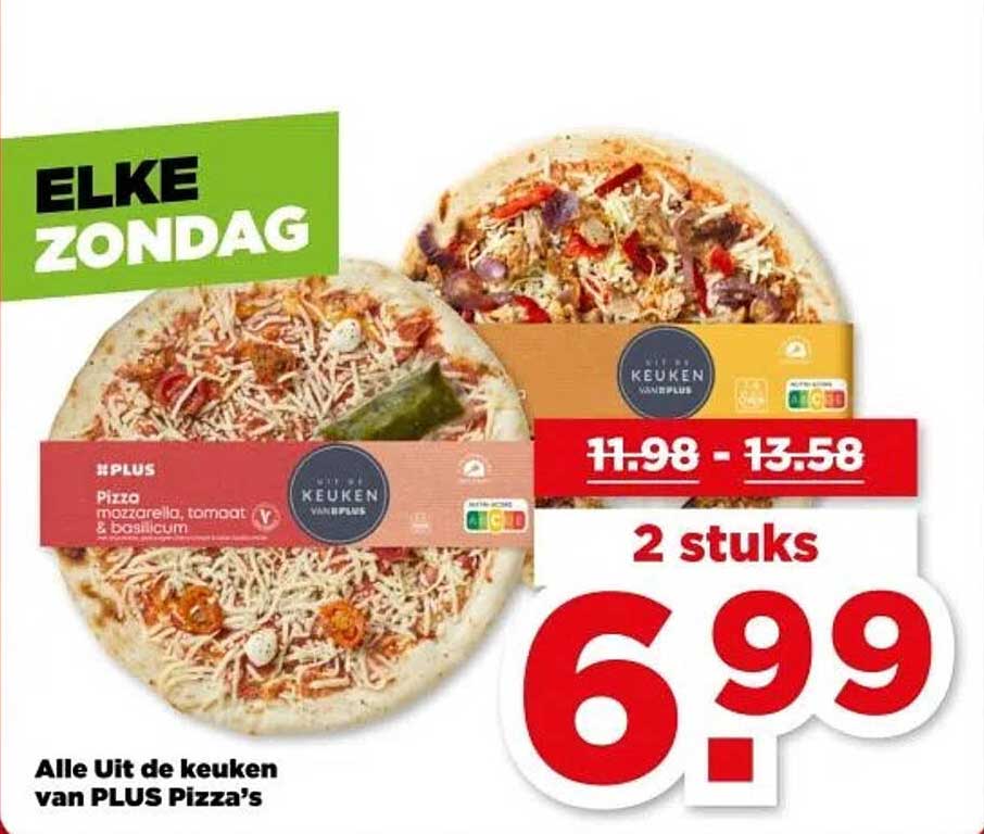 Pizza mozzarella, tomaat & basilicum