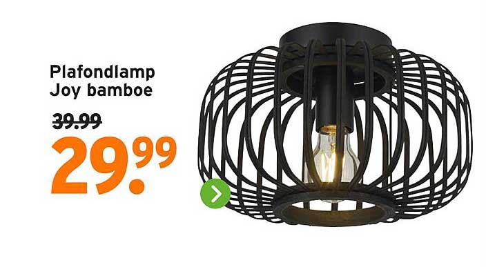 Plafondlamp Joy bamboe