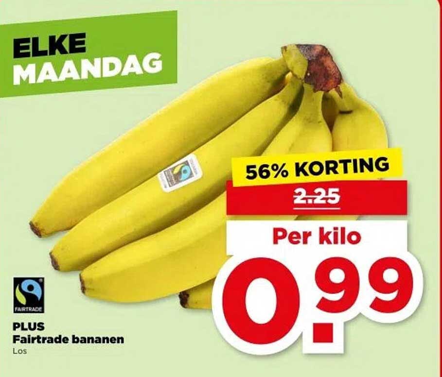 PLUS Fairtrade bananen