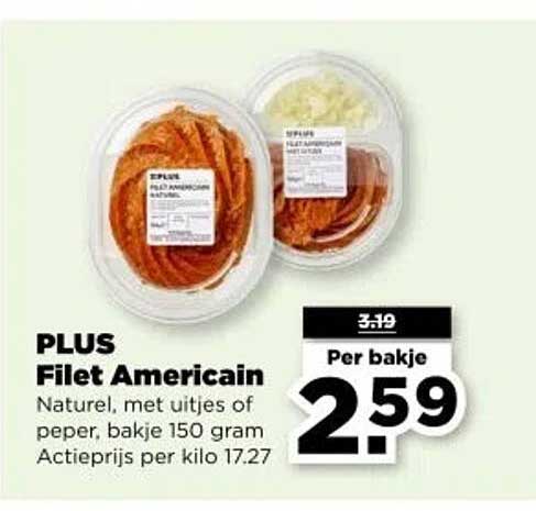 PLUS Filet Americain
