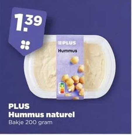 PLUS Hummus naturel