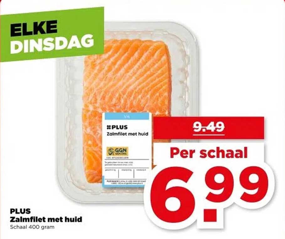 PLUS Zalmfilet met huid