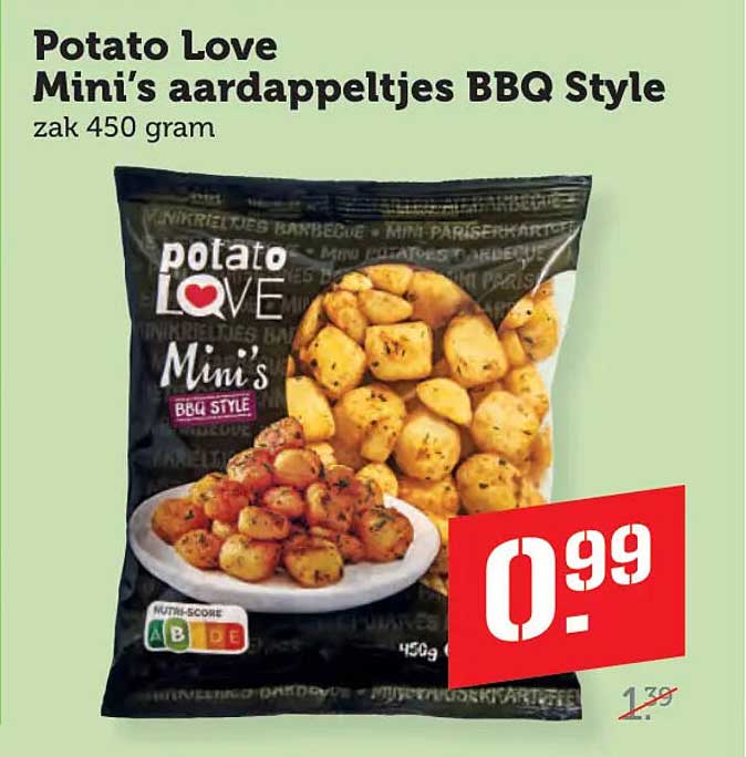 Potato Love Mini’s aardappeltjes BBQ Style