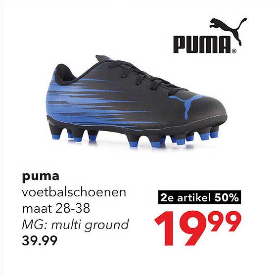 puma voetbalschoenen maat 28-38