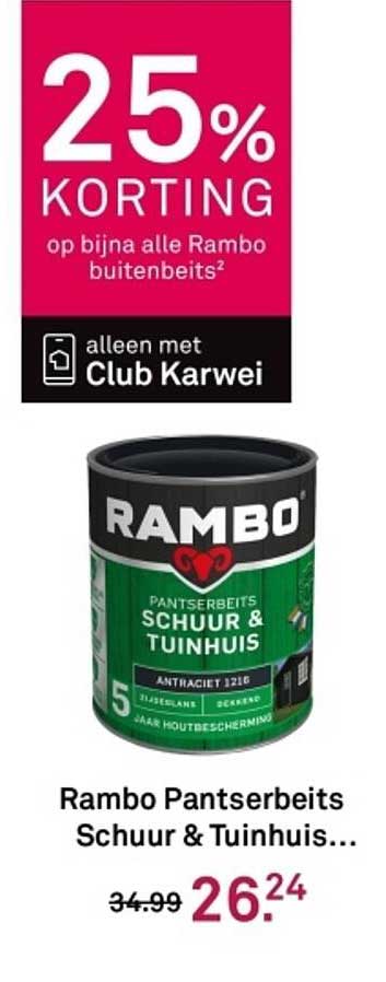 Rambo Pantserbeits Schuur & Tuinhuis
