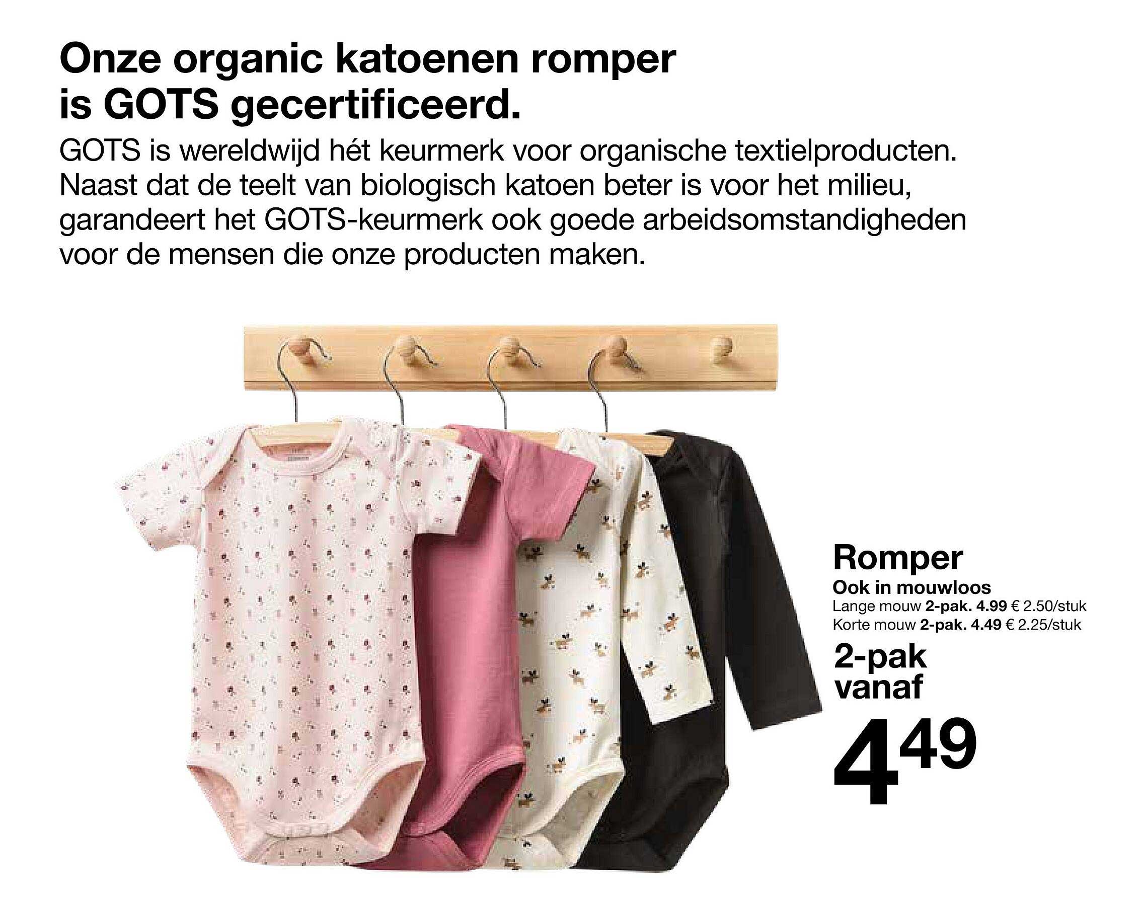 Romper 2-pak vanaf 4,49