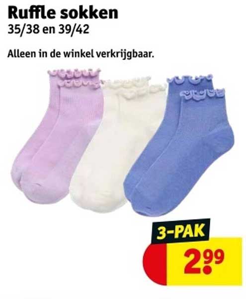 Ruffle sokken 35/38 en 39/42