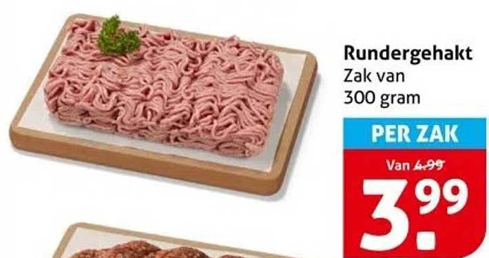 Rundergehakt Zak van 300 gram