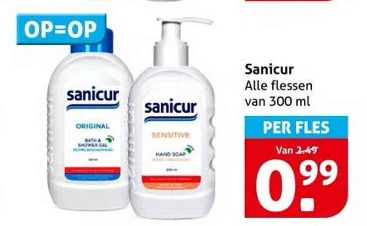 Sanicur Alle flessen van 300 ml