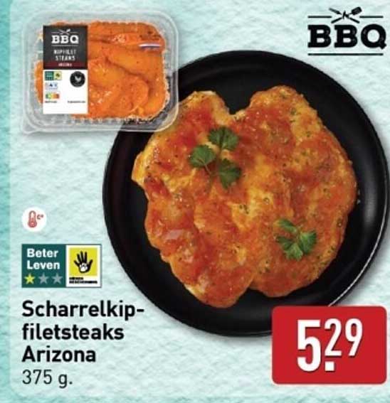 Scharrlekip-filetsteaks Arizona